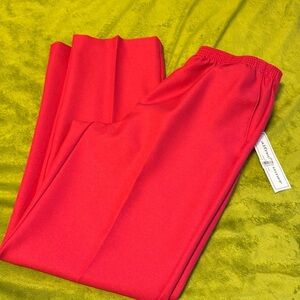 Women’s Alfred Dunner Classic Fit Pants Peony Pink Color Size 8 New
